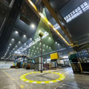 Značení kolem jeřábového břemene